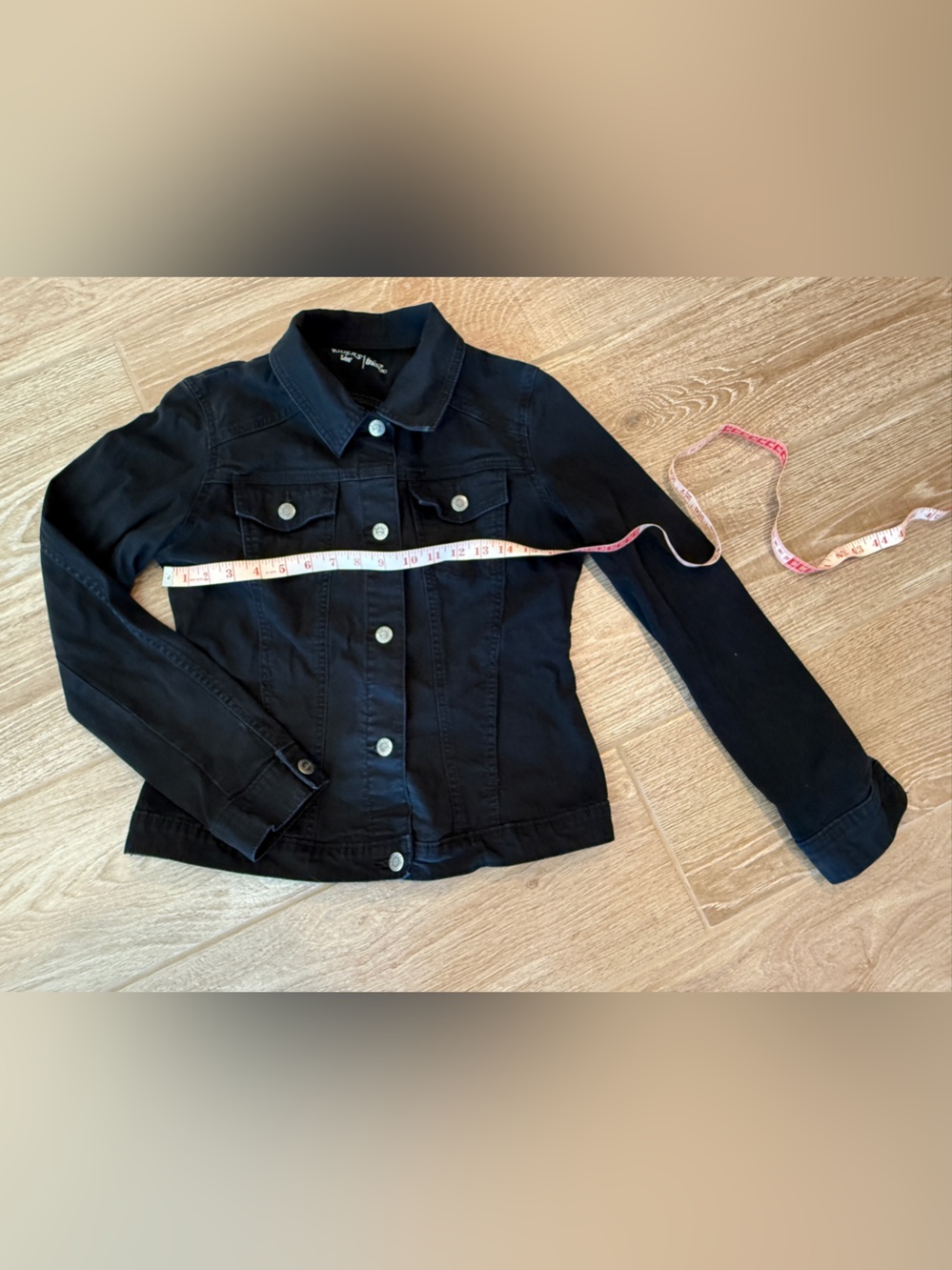 Riders by Lee Black Women's Denim Jacket - Button Front